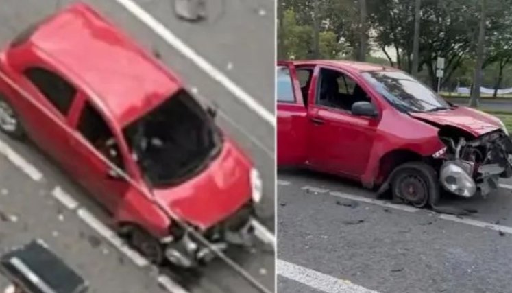 Niña de 3 años y su abuela salen ilesas tras explosión de una papa bomba durante disturbios en la Universidad del Valle de Cali