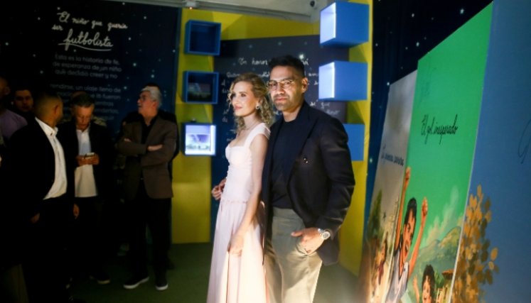 Falcao y Lorelei su esposa. Foto: Colprensa