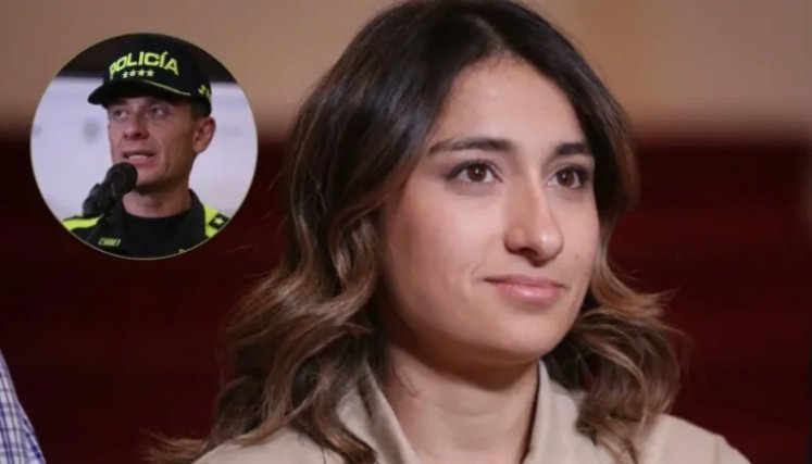 Laura Sarabia y exdirector de la Policía, Henry Sanabria. Fotos: Colprensa / El Colombiano.