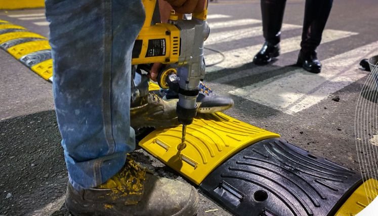 Increíble, inescrupulosos hurtan reductores de velocidad en el municipio de Ocaña.