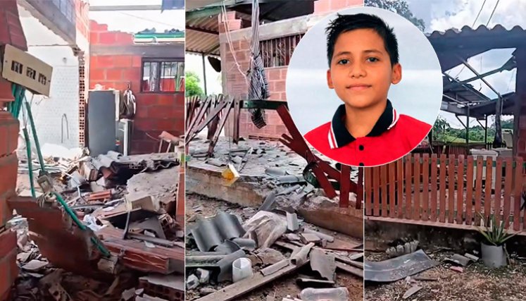 La vivienda de las víctimas quedó totalmente destruida tras la explosión. / Foto: cortesía