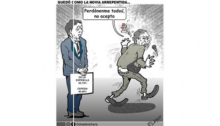 Quedó como la novia arrepentida