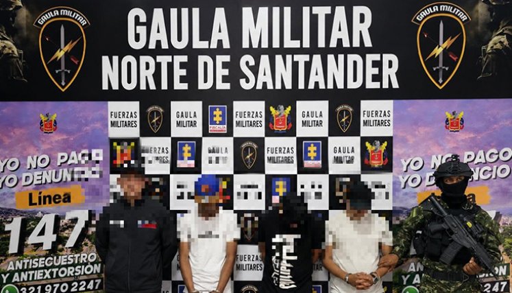 Capturados por secuestro. / Foto: cortesía