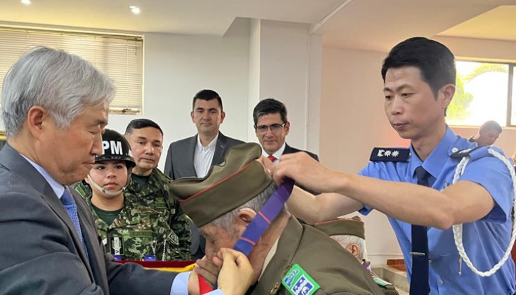 Veteranos santandereanos de la Guerra de Corea recibieron homenaje en Bucaramanga