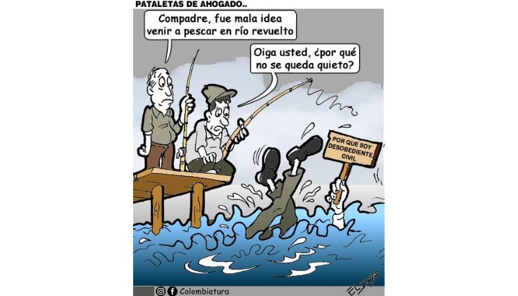 08-07-26 - Caricatura, Pataletas de ahogado