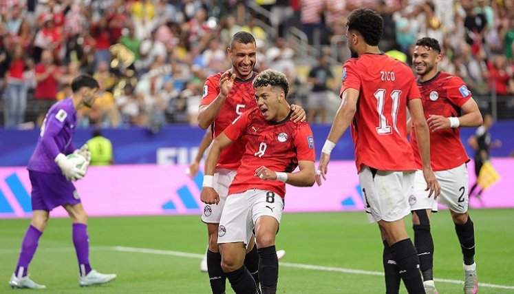 Eman Ashour (#8), abrió el  camino de la clasificación de los 'Faraones' por primera vez a unos octavos de final de la Copa del Mundo.