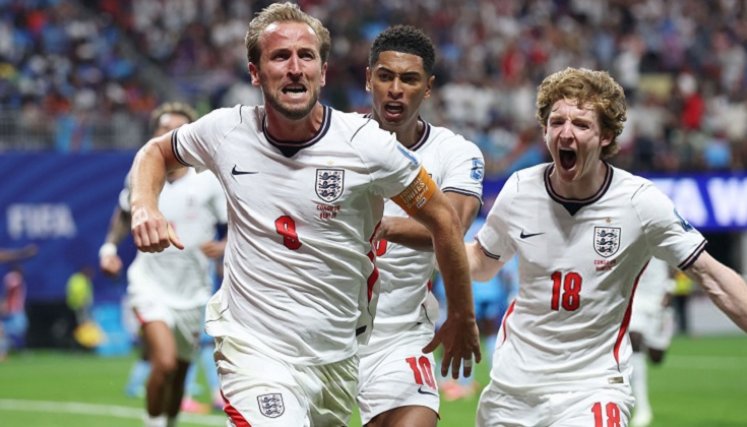 El delantero Harry Kane (#9), suma 13 goles en los Mundiales de fútbol.