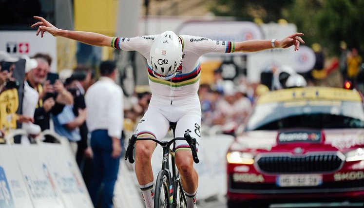 Tadej Pogacar consiguió su segunda victoria en la presente edición del Tour de Francia, y acumula 23 triunfos en la Grand Boucle.
