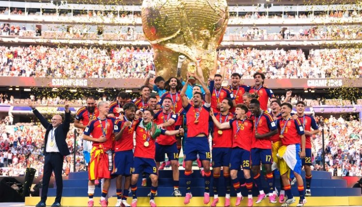 España campeona del Mundial FIFA 2026. Foto: @SEFutbol en X