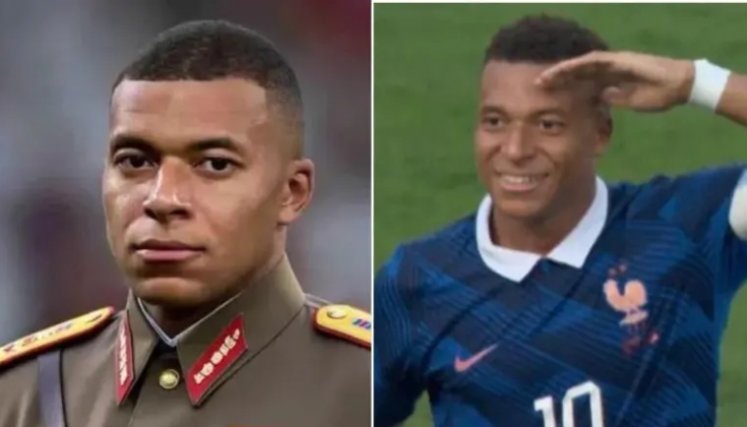 Kylian Mbappé, dictador. Fotos: IA - X: @AdriRM33.