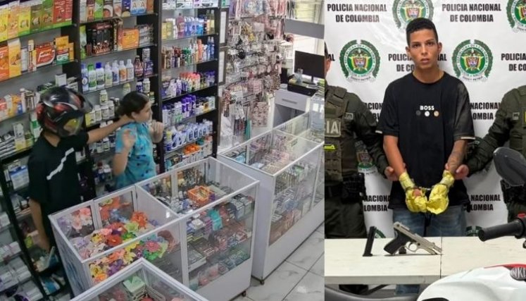 Ladrón Droguería Capturado