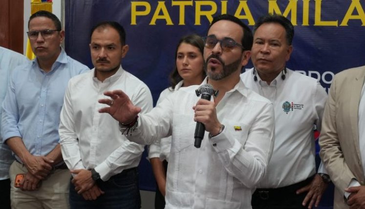 Presidente electo Abelardo de la Espriella en el Empalme Territorial en Cúcuta./Foto Cortesía Juan Pablo Bayona