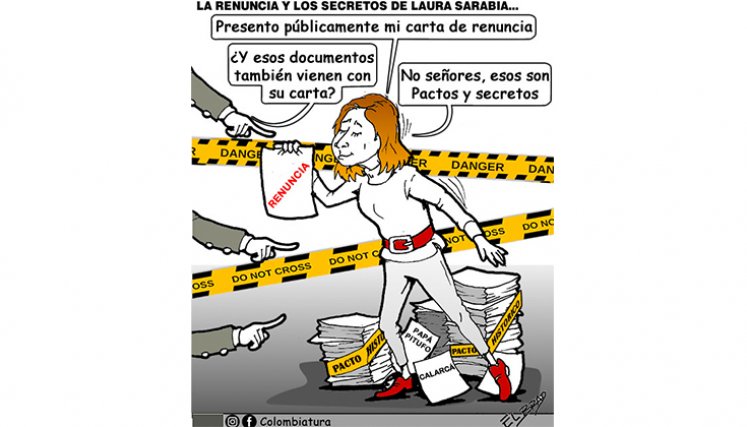La renuncia y los secretos de Laura Sarabia