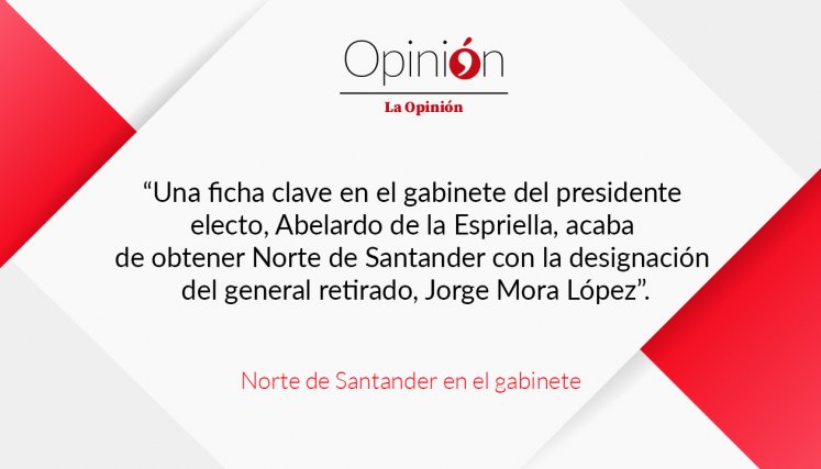 Norte de Santander en el gabinete