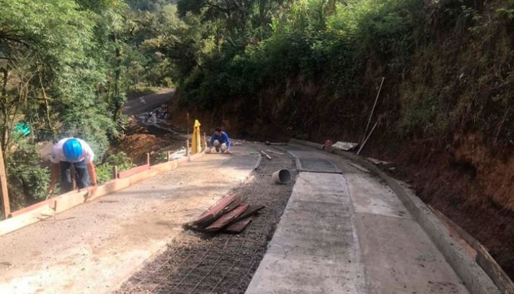 Obra de vialidad. / Foto: cortesía