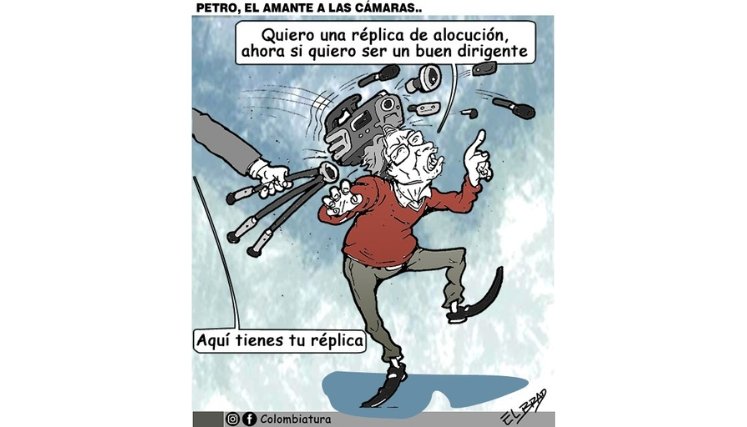 19-08-26 - Caricatura, Petro, el amante a las cámaras.