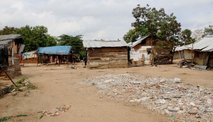 Asentamiento yukpa en el barrio El Nuevo Escobal