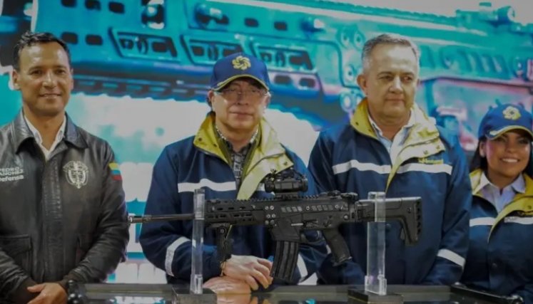 Fusil Jaguar Indumil. Foto: Mindefensa.