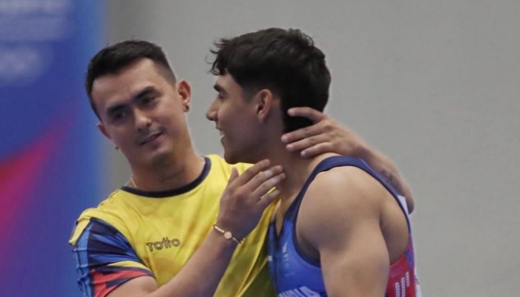 Jossimar Calvo y Ángel Barajas.