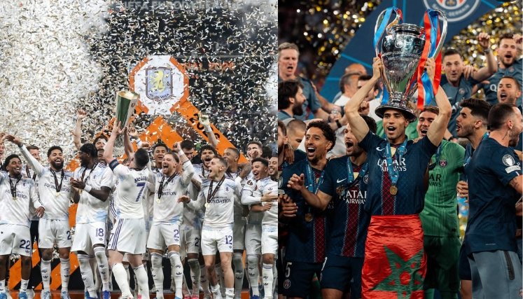 PSG y Aston Villa supercopa. Foto: Captura redes sociales