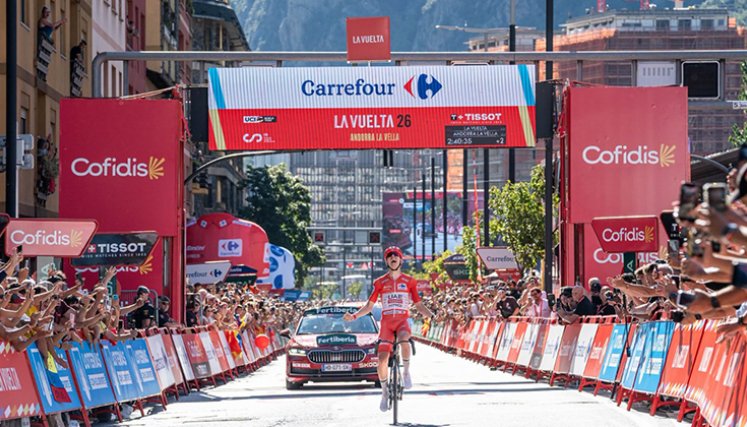 Pogacar-Vuelta-a-España-25-08-26. Foto: Facebook La Vuelta.