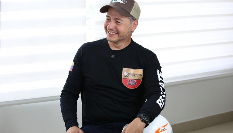 Francisco D´Elia, rescatista venezolano. Foto: Carlos Ramírez