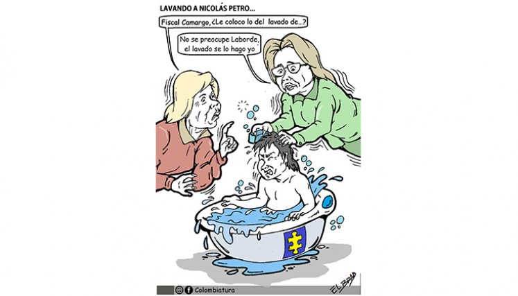 Lavando a Nicolás Petro