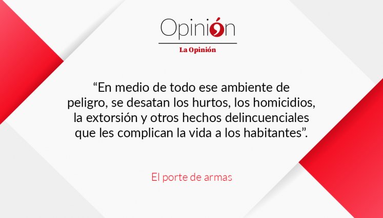 El porte de armas