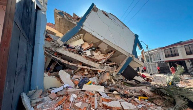 Terremoto en Colombia. / Foto: cortesía