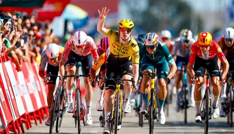 Matthew Brennan (Team Visma) sigue destacándose en las llegadas de las etapas llanas de la Vuelta a España.