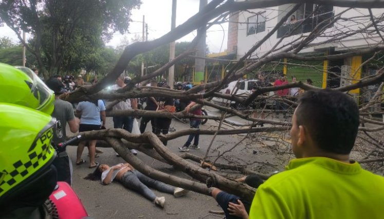 Cuatro heridos por el vendaval en Cúcuta.