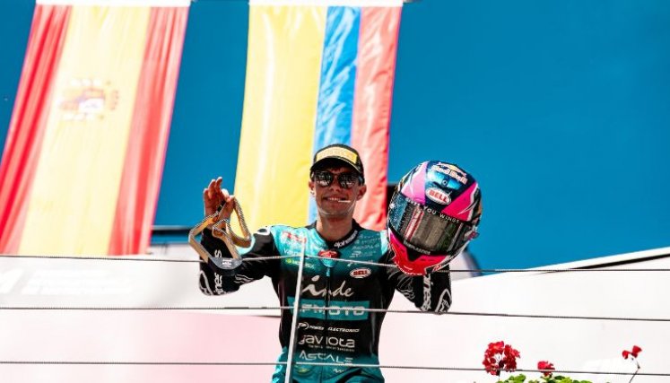 David Alonso subió al podio en Austria y ascendió puestos en la general
