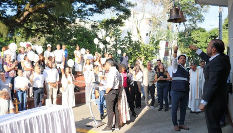 Homenaje-en-Cali-por-terremoto. Foto: Alcaldía de Cali.