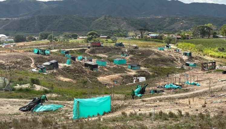 Invasores de un predio en el corregimiento de Aguas Claras fueron desalojados por las autoridades.