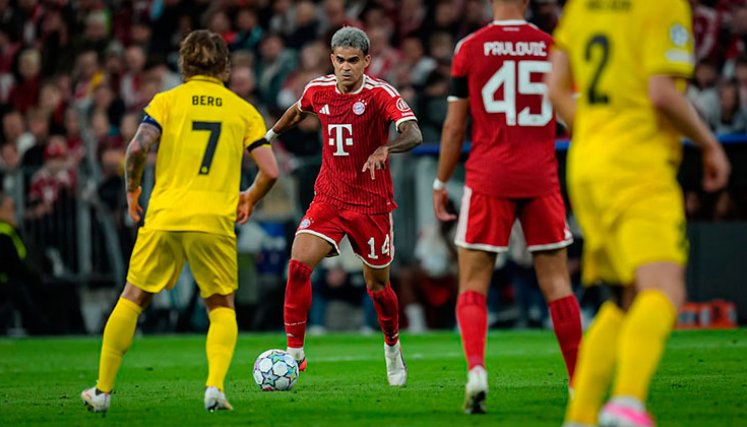 Luis Díaz, Bayern Múnich vs. Bodo Glim. 
