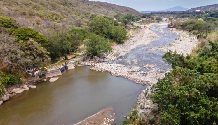Río Pamplonita, en alerta naranja. Foto: Cortesía