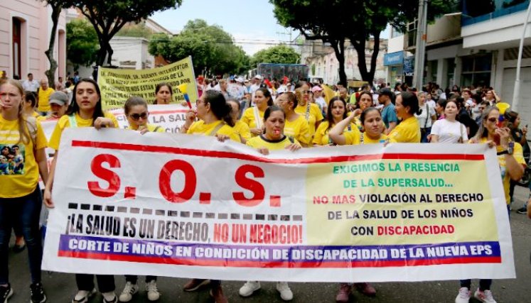 Este año han protestado los usuarios de Coosalud en varias oportunidades-/Foto archivo