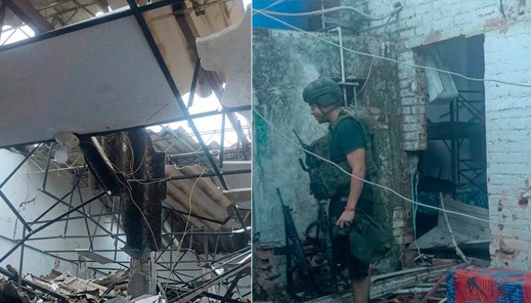 Las instalaciones policiales quedaron totalmente destruidas tras los dos recientes ataques terroristas. / Foto: cortesía