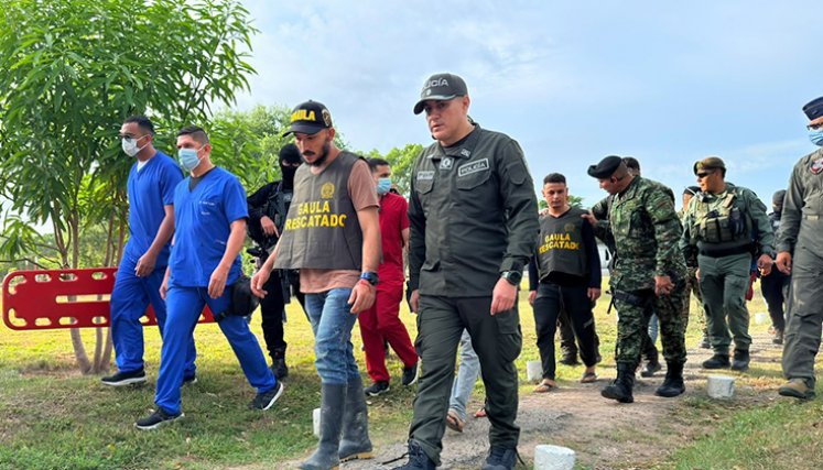 La DEA y el Comando Sur hicieron parte de la operación de rescate, que lideró la fuerza pública. / Foto: cortesía