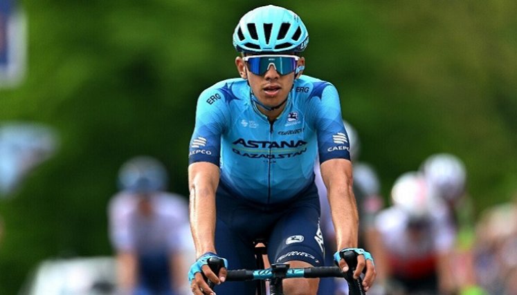 Harold Tejada disputa este sábado su última carrera con el XDS Astana, dado que en 2027 será corredor del Netcompany Ineos de Egan Bernal.