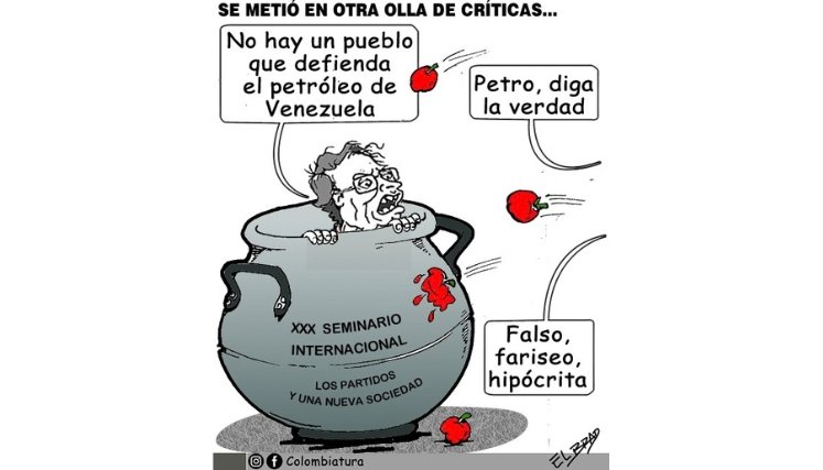 11-10-26 - Caricatura, Se metió en otra olla de críticas.