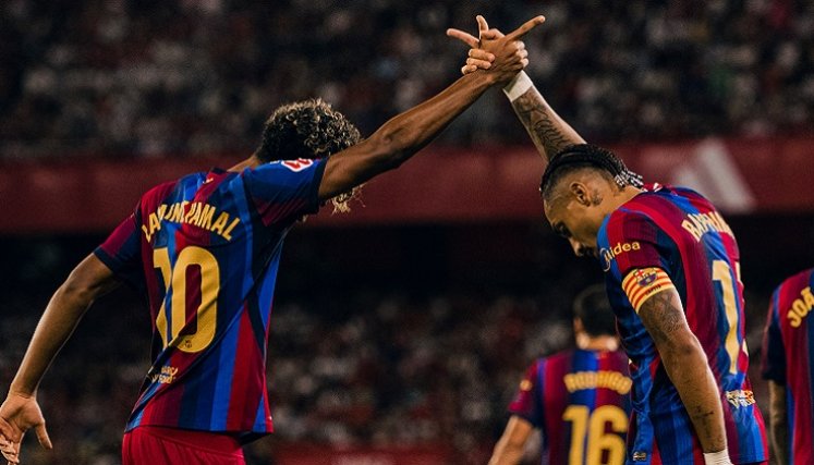 Lamine Yamal y el brasileño Rapinha, las cartas de los azulgranas para enfrentar al PSG.