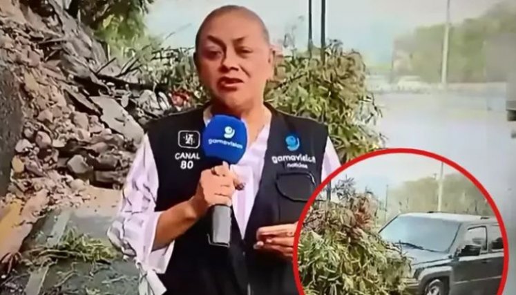 Video | Periodista y camarógrafo fueron atropellados en vivo mientras cubrían accidente en México