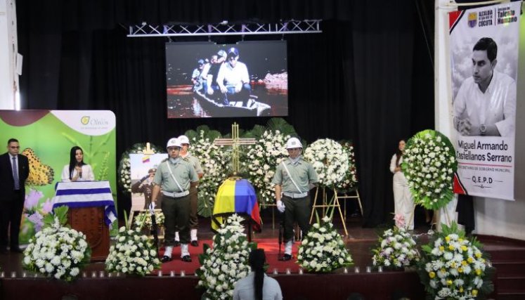 Cúcuta rinde homenaje póstumo a Miguel Castellanos, asesinado el lunes 26 de octubre