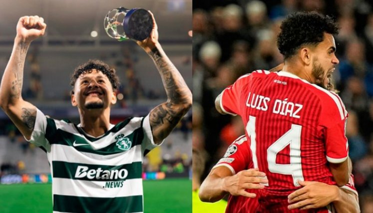 Luis Suarez y Luis Diaz