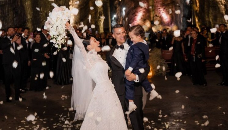 Luisa Fernanda W y Pipe Bueno se casaron en la Catedral de Sal de Zipaquirá: así fue la boda