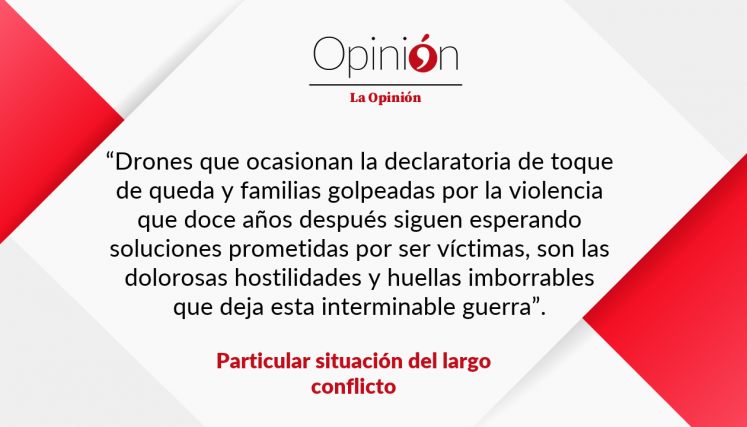 Particular situación del largo conflicto