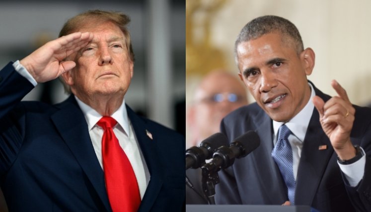 Trump y Obama.