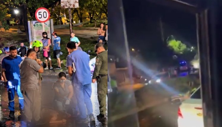 Mujer quedó gravemente herida tras ser arrollada por una motopatrulla de la Policía en Los Patios