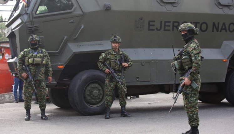 La policía extremó las medidas de seguridad ayer tras el atentado en El Escobal/Foto: Cortesía